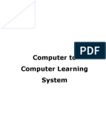 Computer To Computer Learning