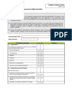 Rapid Environmental Assessment (REA) Checklist: Thermal Power Plants