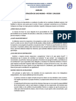 La Administración de Uno Mismo - Peter F. Drucker - Analisis