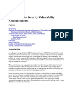 Risk Triage For Security Vulnerability Announcements