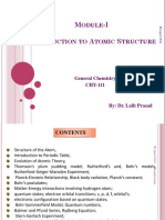 M - I I A S: Odule Ntroduction To Tomic Tructure