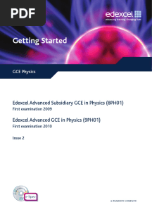 GCE Physics TSM Issue 2