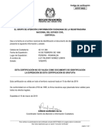 Certificado Estado Cedula 42141384