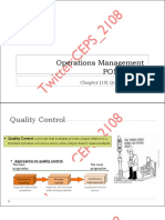 Operations Management POMG2710: Chapter (10) Quality Control