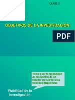 Objetivos de Investigacion