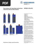 Description and Operating Instructions Industrial Ethernet Rail Switch Spider XTX (/XFX)