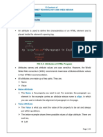 Chapter: 9.3 HTML Attributes Topic: 9.3.1 HTML Attributes: E-Content of Internet Technology and Web Design