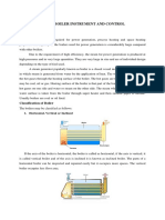 Steam Boiler Instrument and Control: 1. Horizontal, Vertical or Inclined