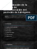 Determinación de La Entalpía de Descomposición Del Peróxido