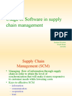 Usage of Software in Supply Chain Management: Presented By, Pankaj Mishra Shubham Srivastava Deepak Bhasin Amrendra