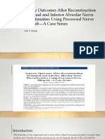 Sensory Nerve Grafting of Lingual and Inferior Alveolar Nerves