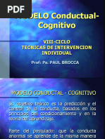 Modelo Cognitivo Conductual Usmp