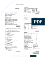 Revision Test Starter Unit