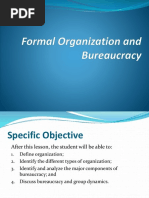 Formal Organization and Bureaucracy