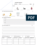 Assessment Worksheet