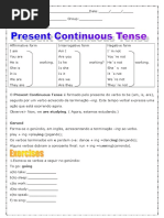 Atividade - Present Continuous