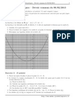 Devoir Commun Math 1 Lycee Bellepierre