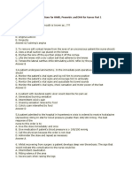 Sample Questions For HAAD, Prometric and DHA For Nurses Part 1