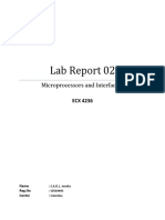 Lab Report 02: Microprocessors and Interfacing