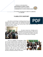 Narrative Report On Technology