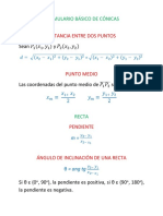 Formulario Conicas