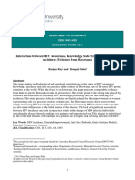 Interaction Between HIV Awareness, Knowledge, Safe Sex Practice and HIV Incidence: Evidence From Botswana