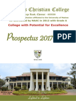 Women's Christian College Women's Christian College: Prospectus 2017-2018 Prospectus 2017-2018