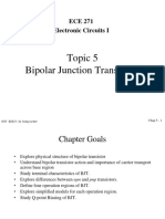 Topic 5 Bipolar Junction Transistors: ECE 271 Electronic Circuits I