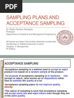 TQM-I - 04 - Sampling Plans and Acceptance Sampling