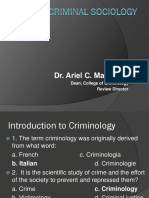 Q&a Criminal Sociology and Ethics 1