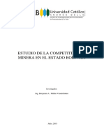 Estudio de La Competitividad Minera en El Estado Bolivar PDF