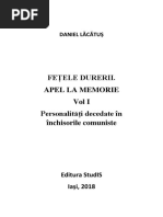 FEELE DURERII. APEL LA MEMORIE Vol I Pe PDF