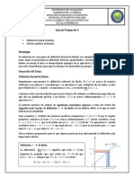 Guia de Trabajo N°5, Definición Formal de Limite, Cálculo Analítico de Límites.