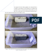 Figure 1: The Setup For The Water Immersion Test For The Sample Without Graphene (Top) and Sample With Graphene (Bottom)