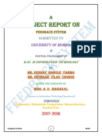 Project Report On: University of Mumbai