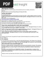 Managerial Finance: Article Information