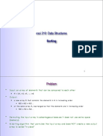 Csci 210: Data Structures: Sorting