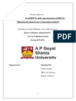 "Financial Analysis of HPPCL and Loan Structure of HPPCL" "Himachal Pradesh Power Corporation Limited"