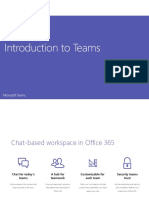 Introduction To Microsoft Teams