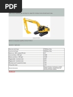 Spesifikasi Excavator