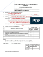 Fichas de Calificacion