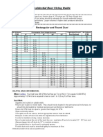 Duct Sizing Chart