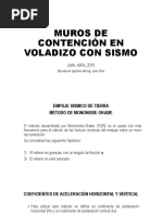 Muros de Contención en Voladizo Con Sismo