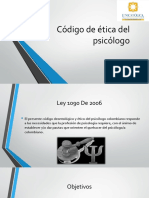 Codigo de Etica Del Psicologo