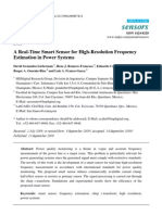 Sensors: A Real-Time Smart Sensor For High-Resolution Frequency Estimation in Power Systems