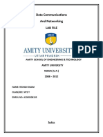 Data Communications and Networking Lab File