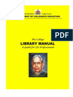 4TH SEP The College Library Manual PDF