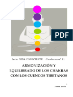 Arminizacion y Regulacion de Chakras Cuencos