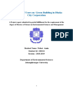 Perception of Users On Green Building in Dhaka City Corporation