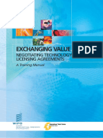 Exchanging Value: Negotiating Technology Licensing Agreements